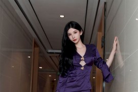秀人网性感女神周于希Sally紫色短裙冷艳气质厦门旅拍